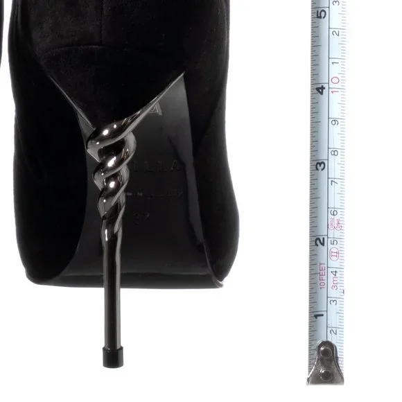 New In Box Le Silla Tall Black suede boots - Picture 5 of 8